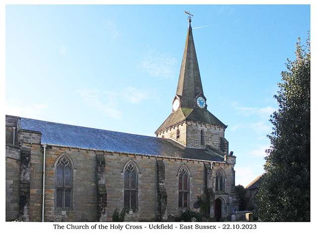 The Church of the Holy Cross - Uckfield - from the north 22 10 2023