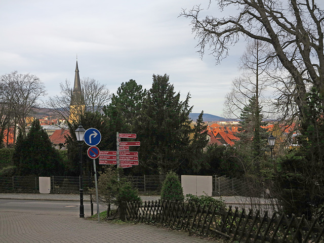 Am Burgberg - Blick auf die Liebfrauenkirche