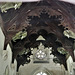 wickham church, berks (11) c19 roof with papier mache elephants from paris