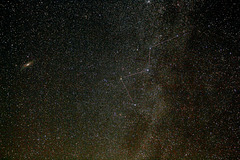Milkyway in the area of Cassiopeia