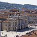 Turin from the top of the bell tower of the St. John Baptist Cathedral - View on Castle Square and Madama Palace