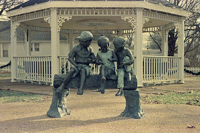 Statue Of Three Children