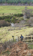 Burn crossing ahead on the Speyside Way