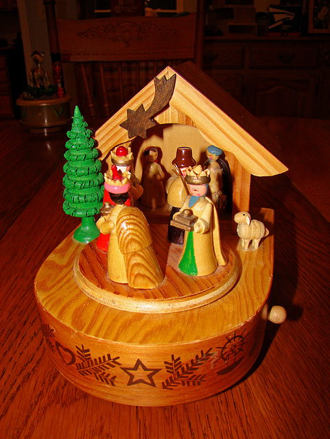 Nativity music box