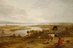 "Vue de la Loire entre Amboise et Lussault" (détail) (Jean-Pierre-Louis-Laurent Houël - 1769)