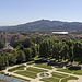 Turin from the top of the bell tower of the St. John Baptist Cathedral - View from the Royal Gardens to the Church of Superga