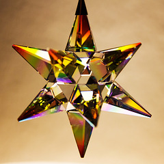 Ein Stern aus Kristall.