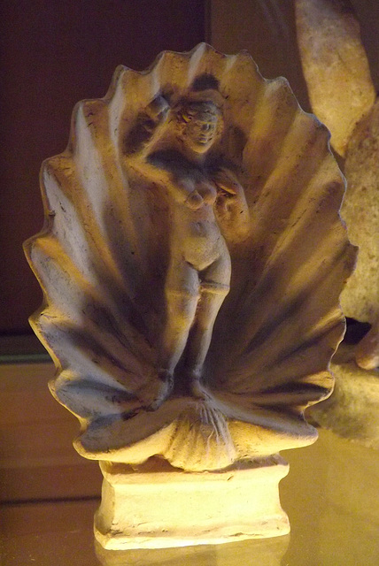 Aphrodite Anadyomene in a Shell Terracotta Figurine in the Louvre, June 2013