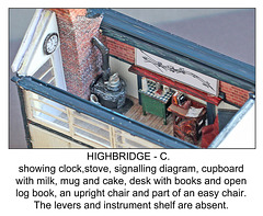 Highbridge C signal box interior north side without levers & instruments