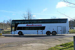 Andrews Coaches P27 MBC at Fiveways, Barton Mills - 11 Mar 2020 (P1060552)