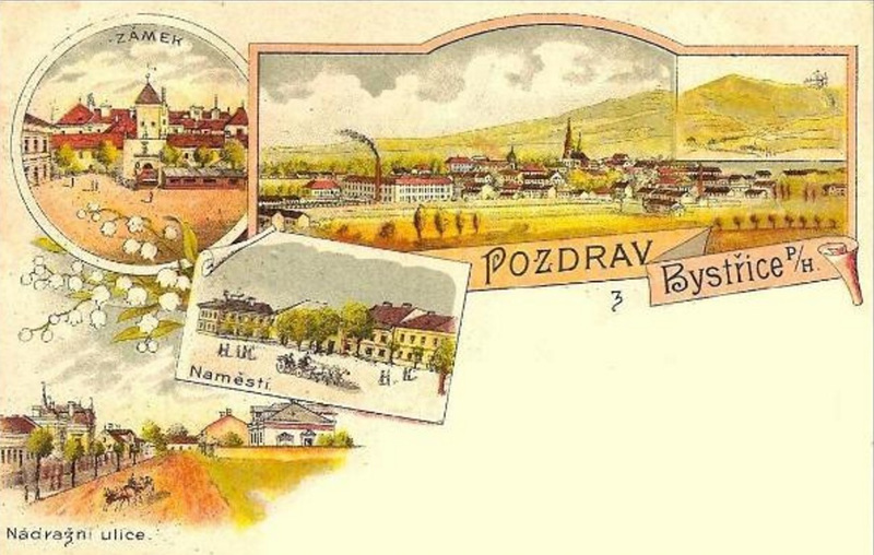 Bystřice pod Hostýnem (CZ) - loĝ- kaj agadurbo de la ĉeĥa Esperanto-nestoro Teodoro Čejka