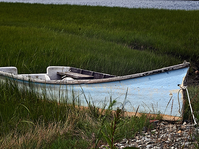 Dinghy On The Salt Marsh