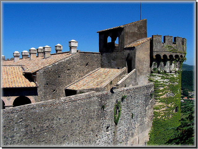 Bracciano : la parte alta del castello Odescalchi