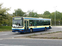 Preserved former First Eastern Counties 574 (S574 TPW) at Fiveways, Barton Mills - 26 Apr 2025 (P1200879)