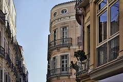 Curves – Calle Calderería at Calle Granada, Málaga, Andalucía, Spain