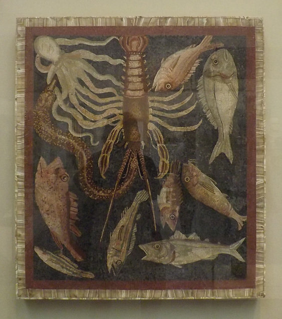 Emblema with Sea Life- Mosaic in the British Museum, May 2014