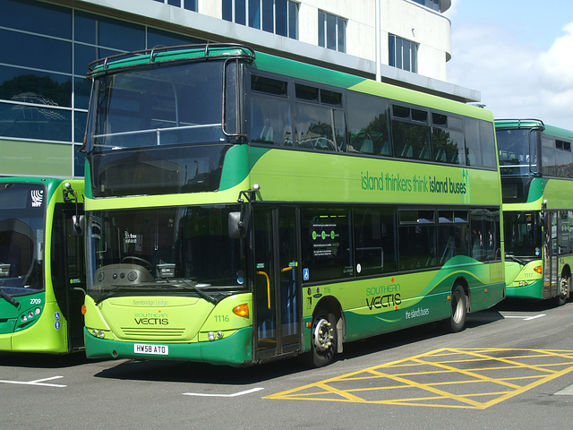 DSCF8436 Go-South Coast (Southern Vectis) 1116 (HW58 ATO) in Newport - 1 Jul 2017 DSCF8436 Go-South Coast (Southern Vectis) 1116 (HW58 ATO) in Newport - 1 Jul 2017