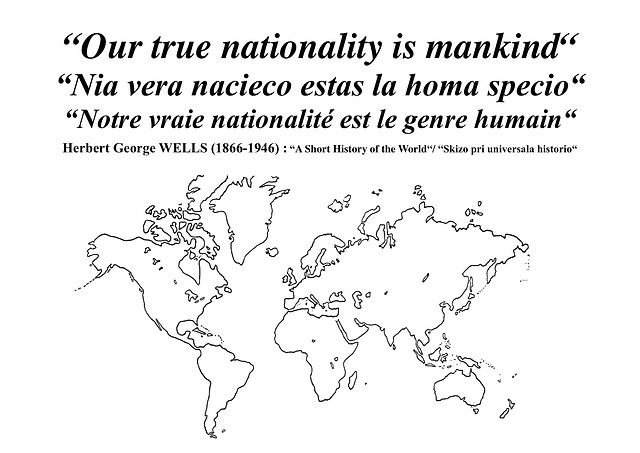 HG Wells — Nationality, nationalité, nacieco