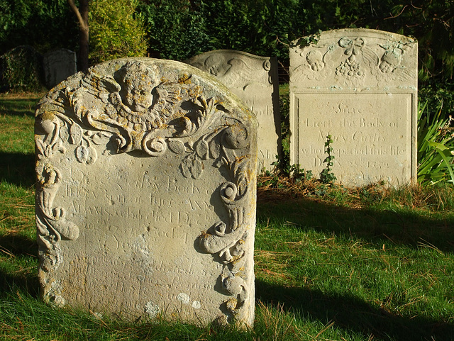 Great Shelford: 18th-century gravestones 2014-01-02