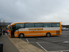 Coopers Tours R777 JCS at Peterborough Service Area - 14 Dec 2019 (P1060352)