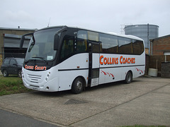 Collins Coaches A12 RTC (YN05 RXY) in Mildenhall – 12 Jan 2015 (DSCF6661)