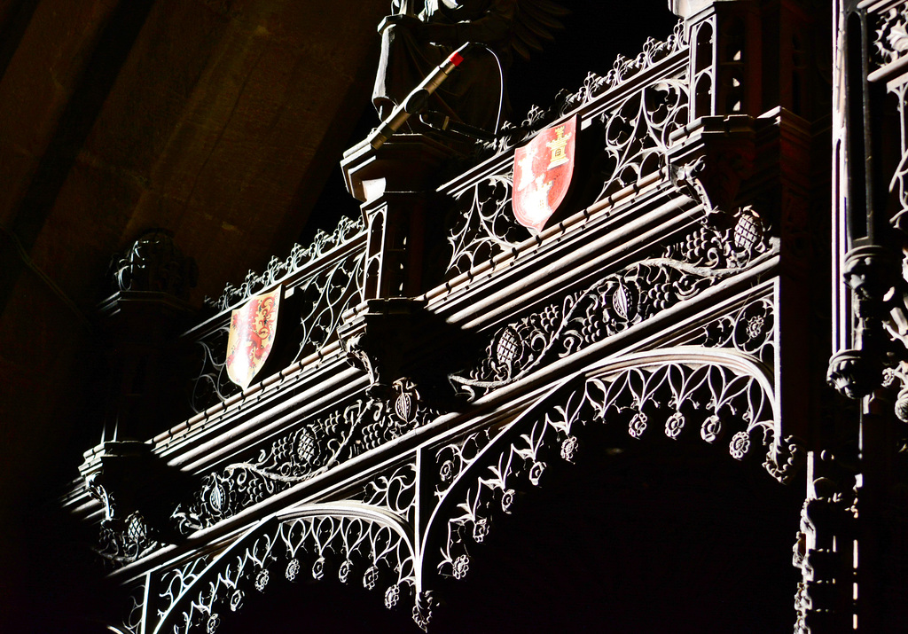 Gothic Revival woodcarving by Ralph Hedley 19th Century