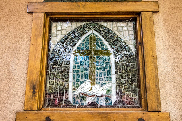 A rare stained glass window..