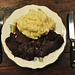 Beef with parsnip mash