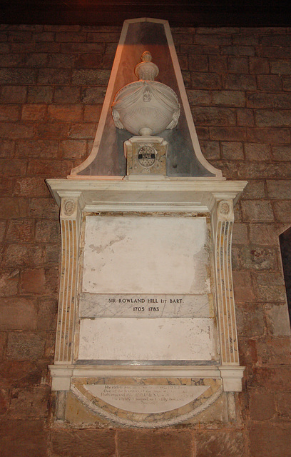 Rowland Hill Memorial Hodnet Church, Shropshire