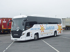 Ambassador Travel 255 (YN16 UAG) at Cambridge Services (A14) - 28 Mar 2017 (DSCF6547)