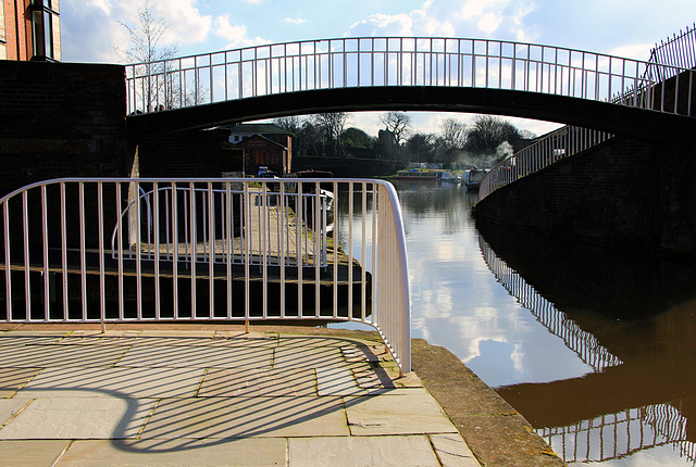 Chester canal basin.  Yet another Happy Fence Friday.