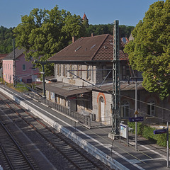 Bahnhof, mir seit 57 Jahren bekannt - Möckmühl