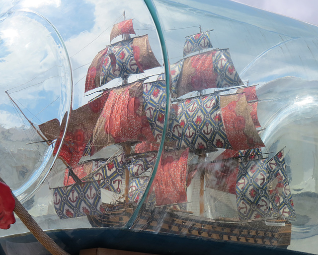 ship in a bottle,greenwich, london