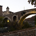 Roman twilight - The Fabricio Bridge of the Tiberina Island
