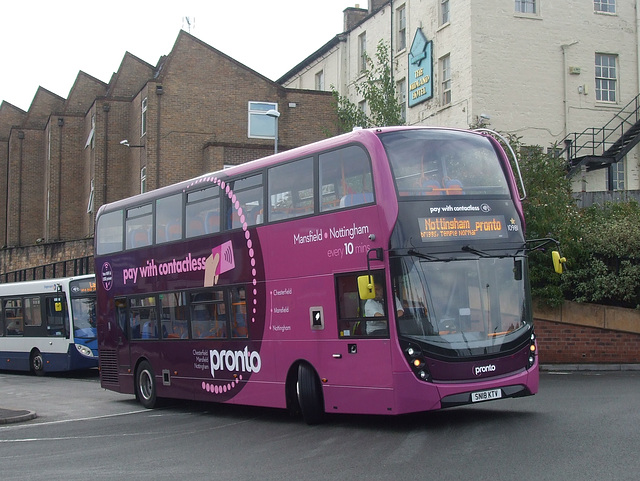 DSCF4599 Stagecoach East Midlands 10981 (SN18 KTV) in Mansfield - 12 Sep 2018