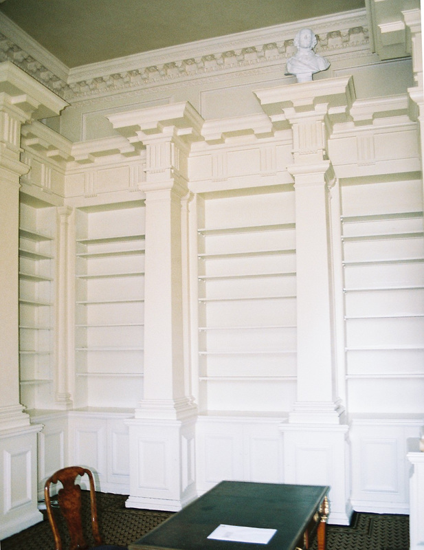 Library designed by Roderick Gradidge, Easton Neston, Northamptonshire