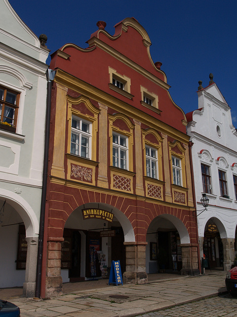 Telč, Old Town, Colourful House