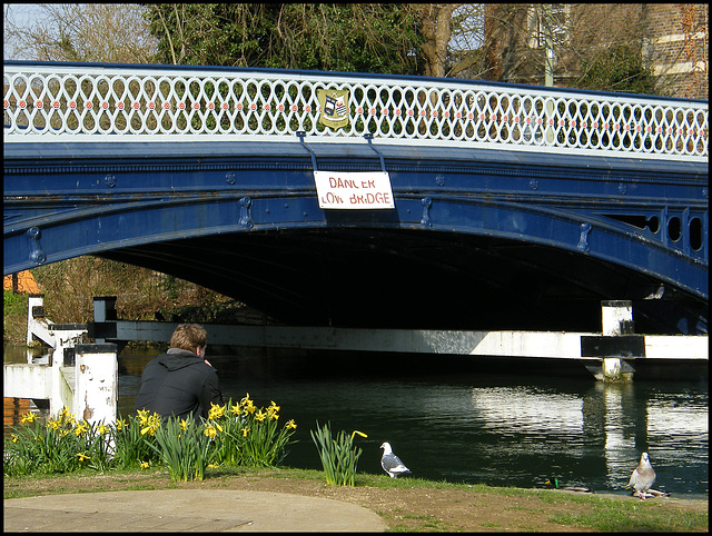 danger low bridge