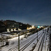 Bahnstrecke Düsseldorf–Wuppertal-Elberfeld bei Nacht und Schnee (Wuppertal-Vohwinkel) / 14.01.2025