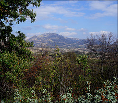 La Sierra de La Cabrera from the disused railway line.