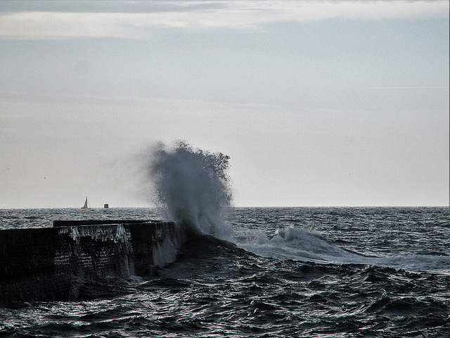 la mer fait le gros dos ce matin