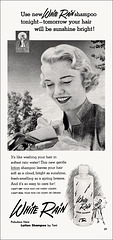 White Rain Shampoo Ad, 1953