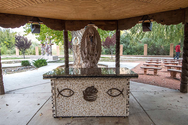 An outdoor altar