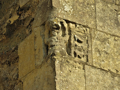 hythe church, kent, atlas figures on chancel buttress  (14)