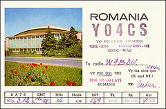 Romania Shortwave Radio Card, 1972