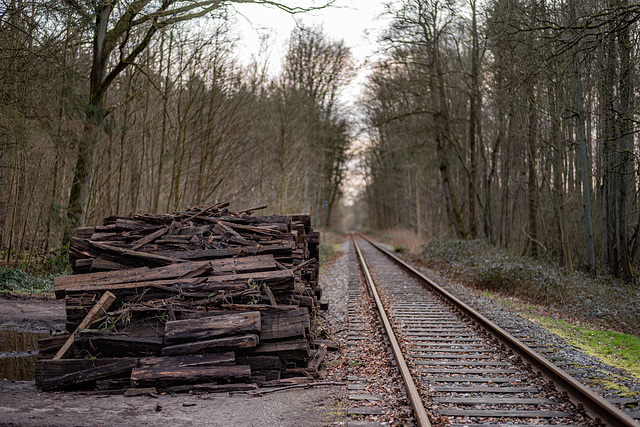 Rails and wood