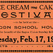 Ice Cream and Cake Festival Ticket, Sagon School House, Sagon, Pa., February 17, 1914