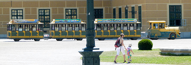 Touristenbähnchen am Schloss Schönbrunn