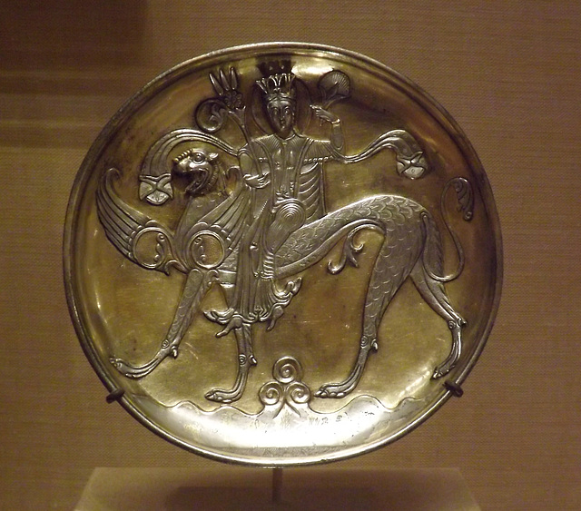 Plate with a Female Figure Riding a Fantastic Winged Beast in the Metropolitan Museum of Art, December 2012