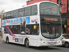 First Eastern Counties 27578 (AU58 EDJ) in King's Lynn - 5 Apr 2011 (DSCN5509)